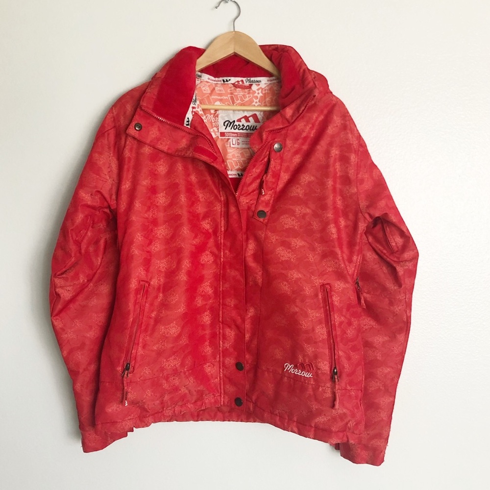 Women's Morrow Red Ski Jacket 5000mm Waterproof